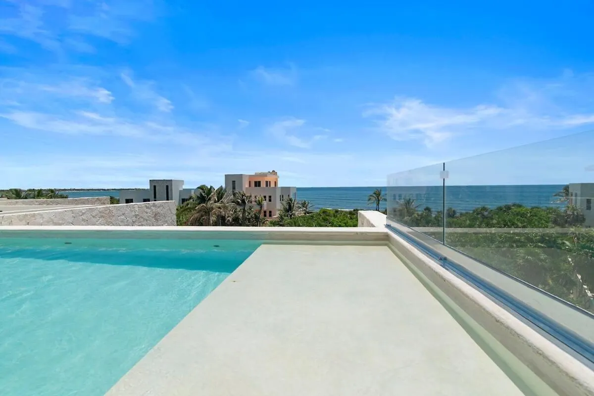 Akumal Luumha Private Hot Tub 7 Rooftop Pools Beach Access 墨西哥